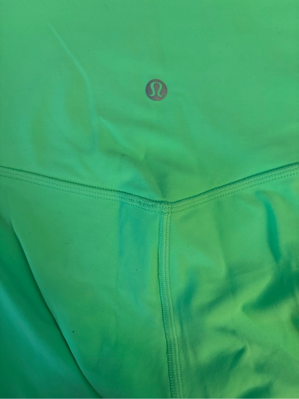 lululemon athletica Neon Green Kids High-Waist Leggings - Picture 3 of 4